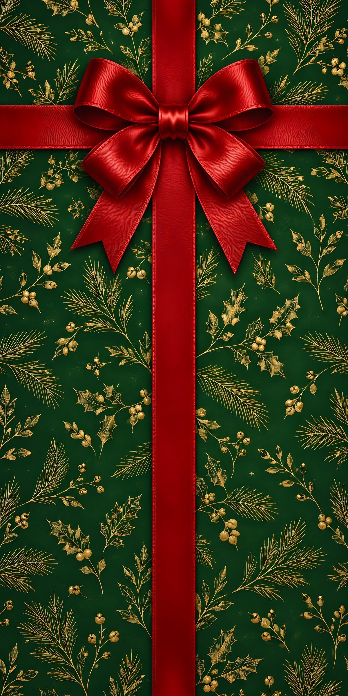 Christmas Gift Wrap fridge wrap full design