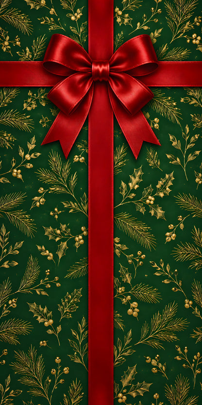 Christmas Gift Wrap fridge wrap full design