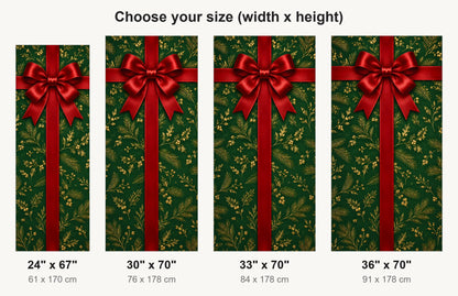 Christmas Gift Wrap fridge wrap available sizes 24, 30, 33 and 36 inch