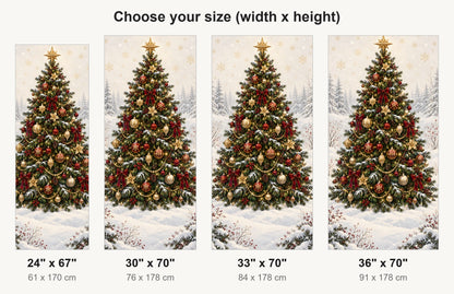 Christmas Tree fridge wrap available sizes 24, 30, 33 and 36 inch