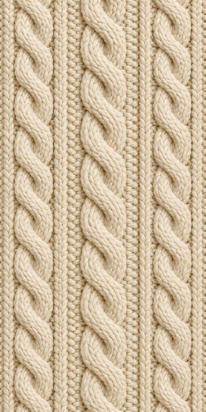 Chunky Cable Knit fridge wrap full design