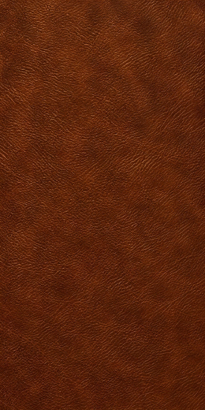 Cognac Leather Look fridge wrap full design