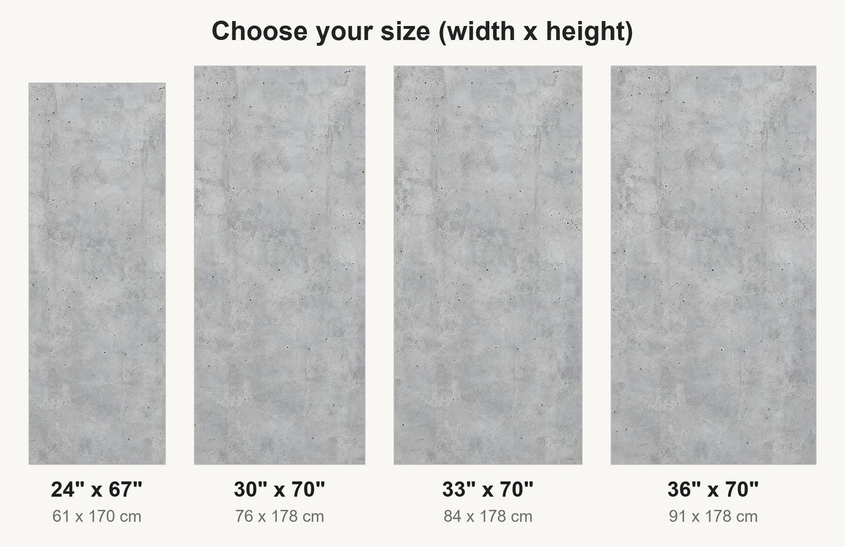 Concrete Loft fridge wrap available sizes 24, 30, 33 and 36 inch