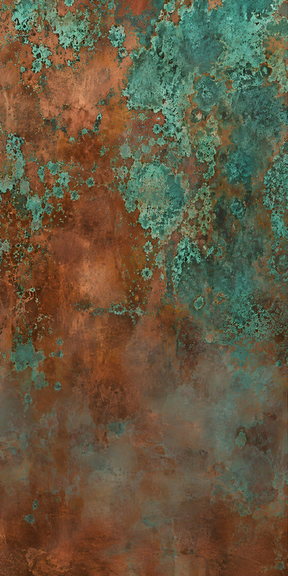 Copper Patina fridge wrap full design