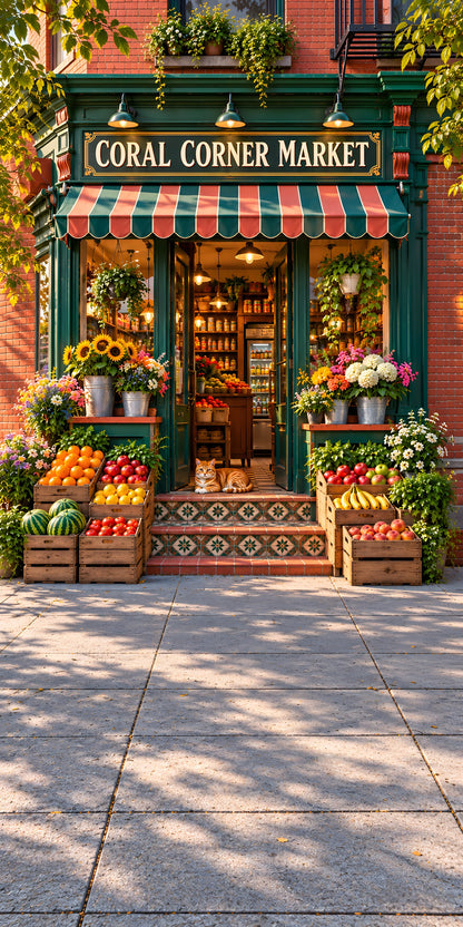 Corner Bodega Storefront fridge wrap full design
