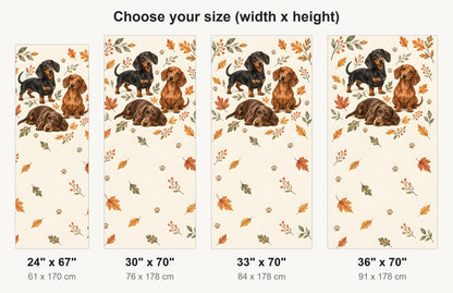 Dachshunds fridge wrap available sizes 24, 30, 33 and 36 inch