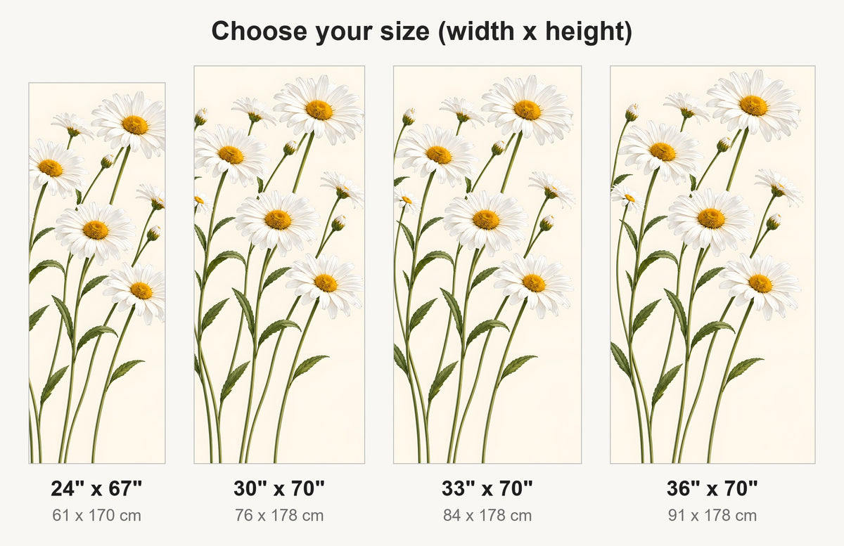 Daisy Meadow fridge wrap available sizes 24, 30, 33 and 36 inch