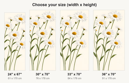 Daisy Meadow fridge wrap available sizes 24, 30, 33 and 36 inch