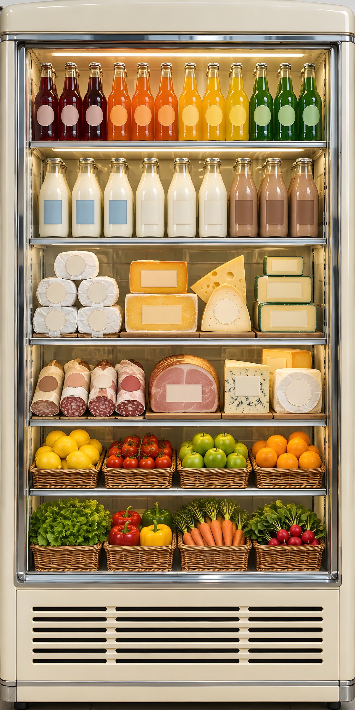 Deli Display Cooler fridge wrap full design