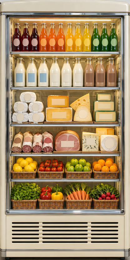 Deli Display Cooler fridge wrap full design