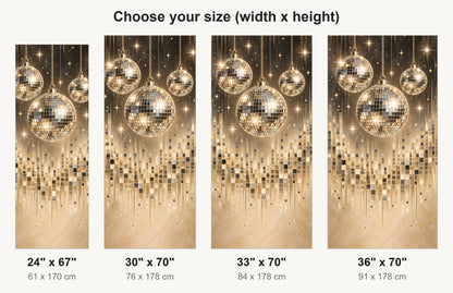 Disco Balls fridge wrap available sizes 24, 30, 33 and 36 inch