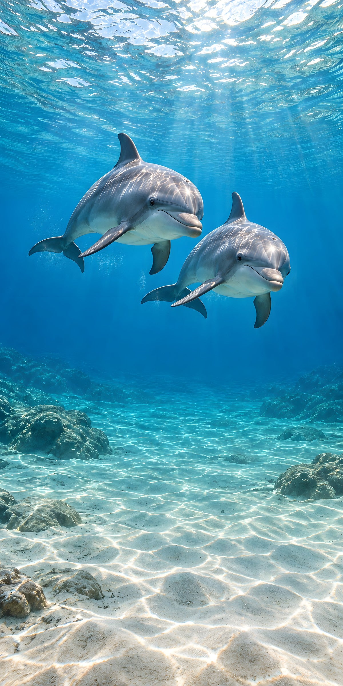 Dolphins fridge wrap full design