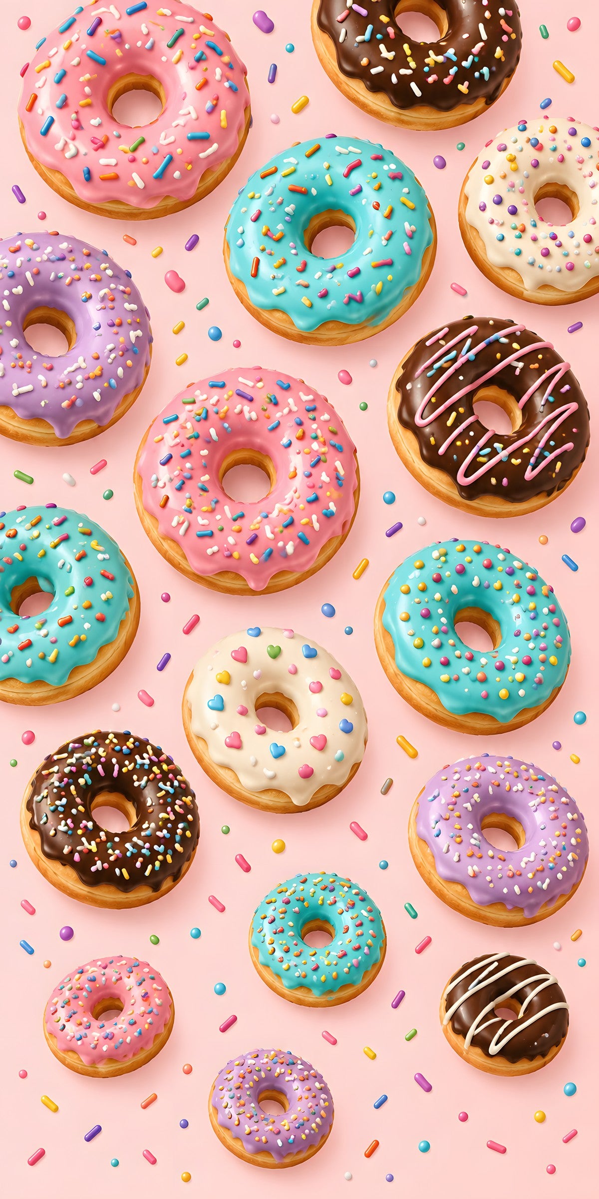 Donuts fridge wrap full design