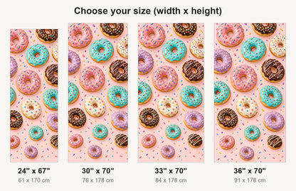 Donuts fridge wrap available sizes 24, 30, 33 and 36 inch