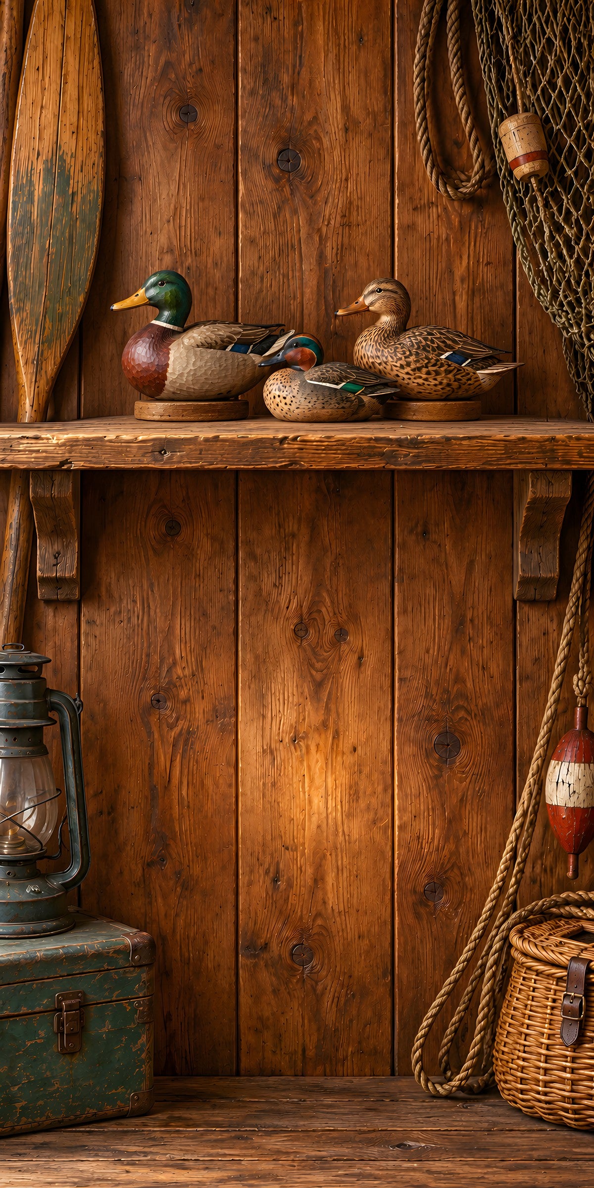 Duck Decoys fridge wrap full design
