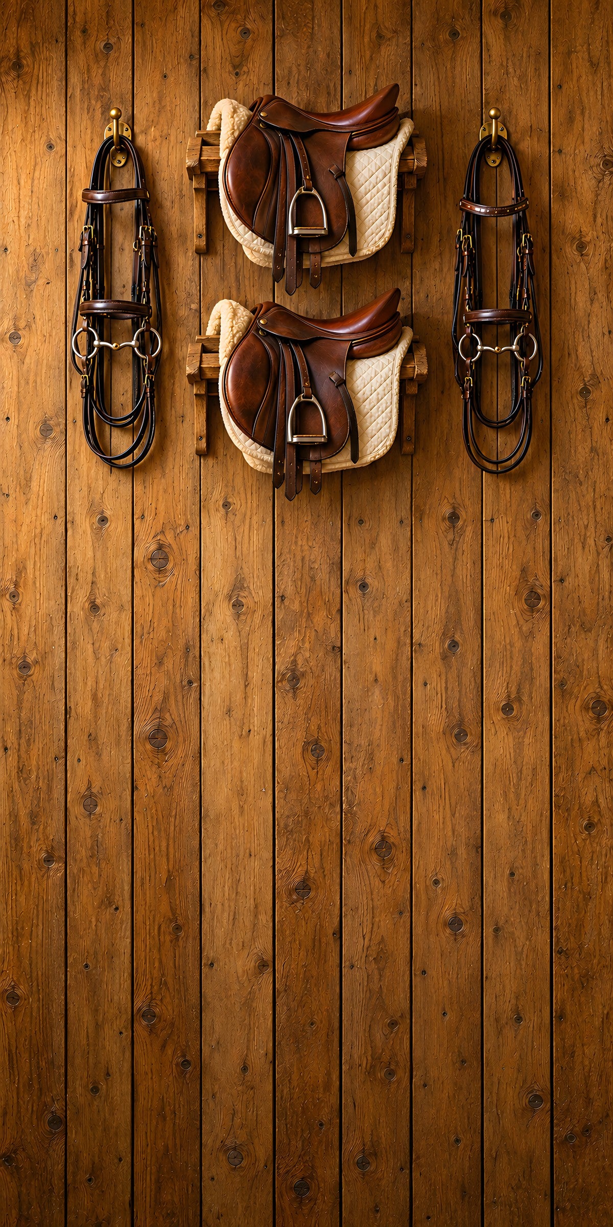 Equestrian Tack Room fridge wrap full design
