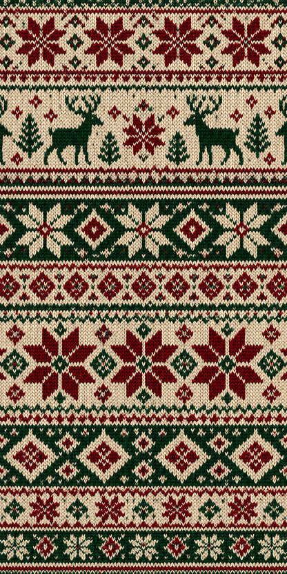 Fair Isle Sweater Knit fridge wrap full design