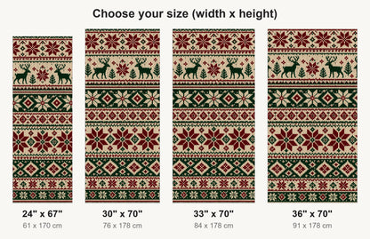 Fair Isle Sweater Knit fridge wrap available sizes 24, 30, 33 and 36 inch