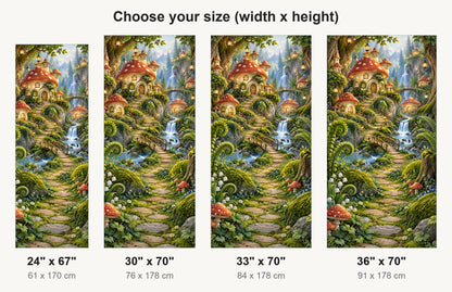 Fairy Forest fridge wrap available sizes 24, 30, 33 and 36 inch