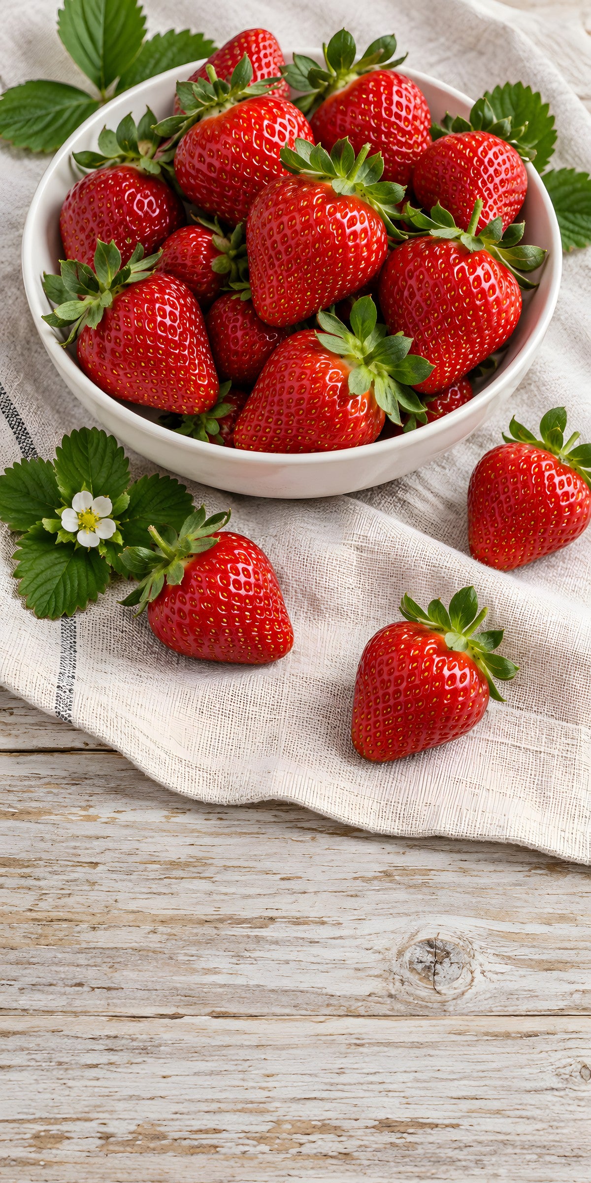 Fresh Strawberries fridge wrap full design