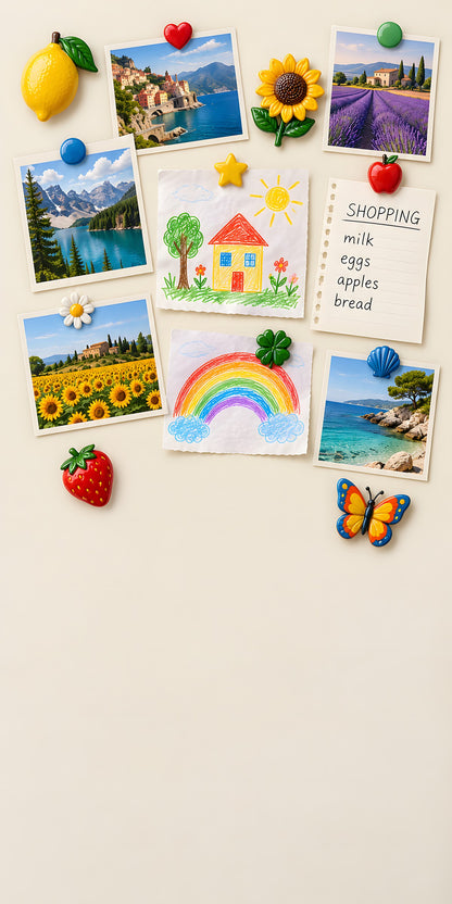 Fridge Magnet Collage fridge wrap full design