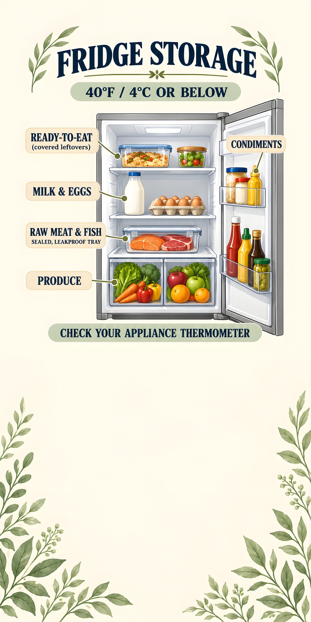 Fridge Storage Guide fridge wrap full design