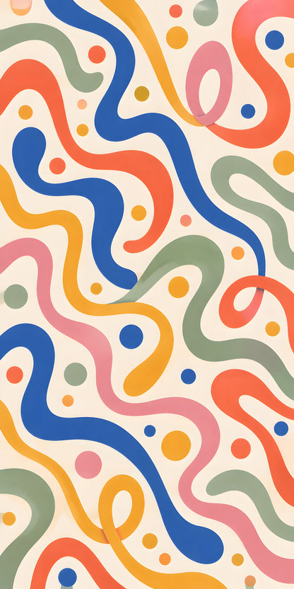 Fun Haus Squiggles fridge wrap full design