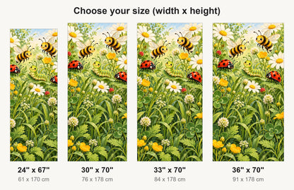 Garden Bugs Explorer fridge wrap available sizes 24, 30, 33 and 36 inch
