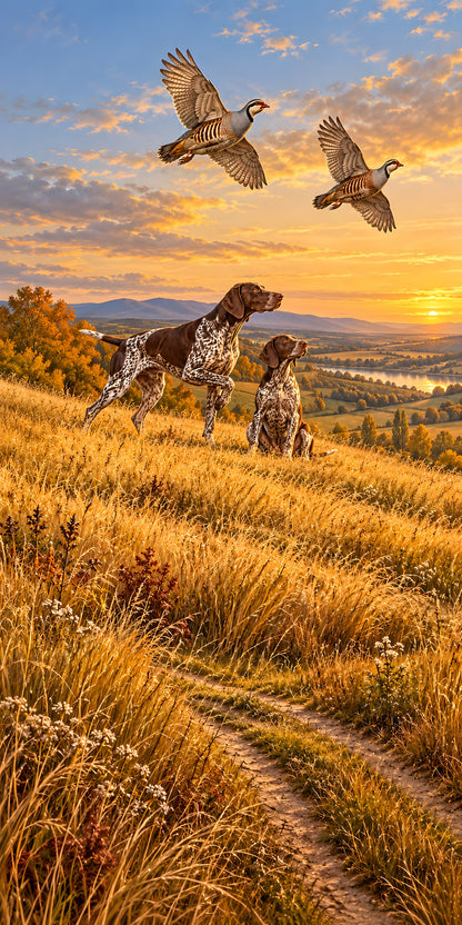 German Shorthaired Pointers fridge wrap full design