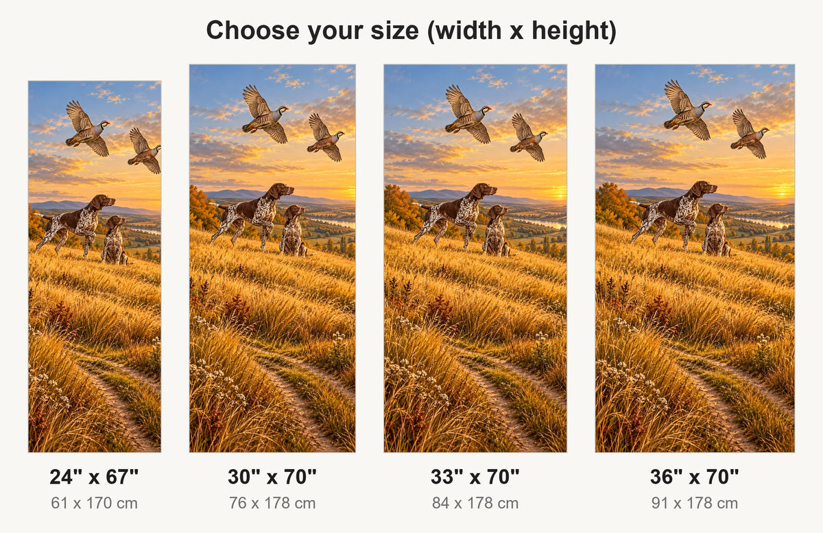 German Shorthaired Pointers fridge wrap available sizes 24, 30, 33 and 36 inch