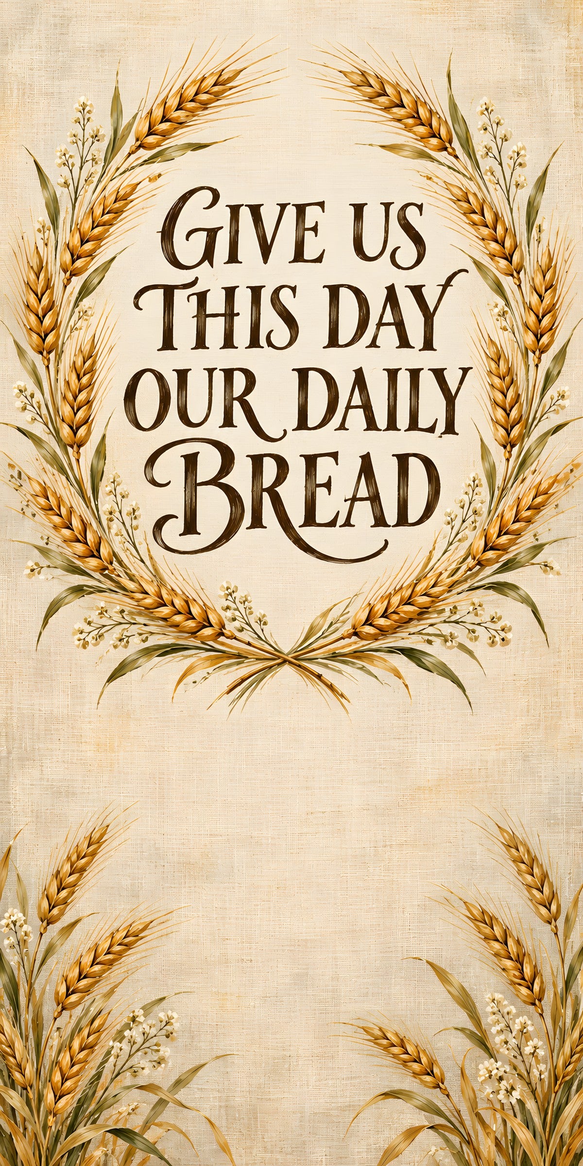 Give Us This Day Our Daily Bread fridge wrap full design