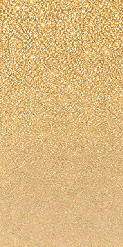 Gold Glitter Look fridge wrap full design