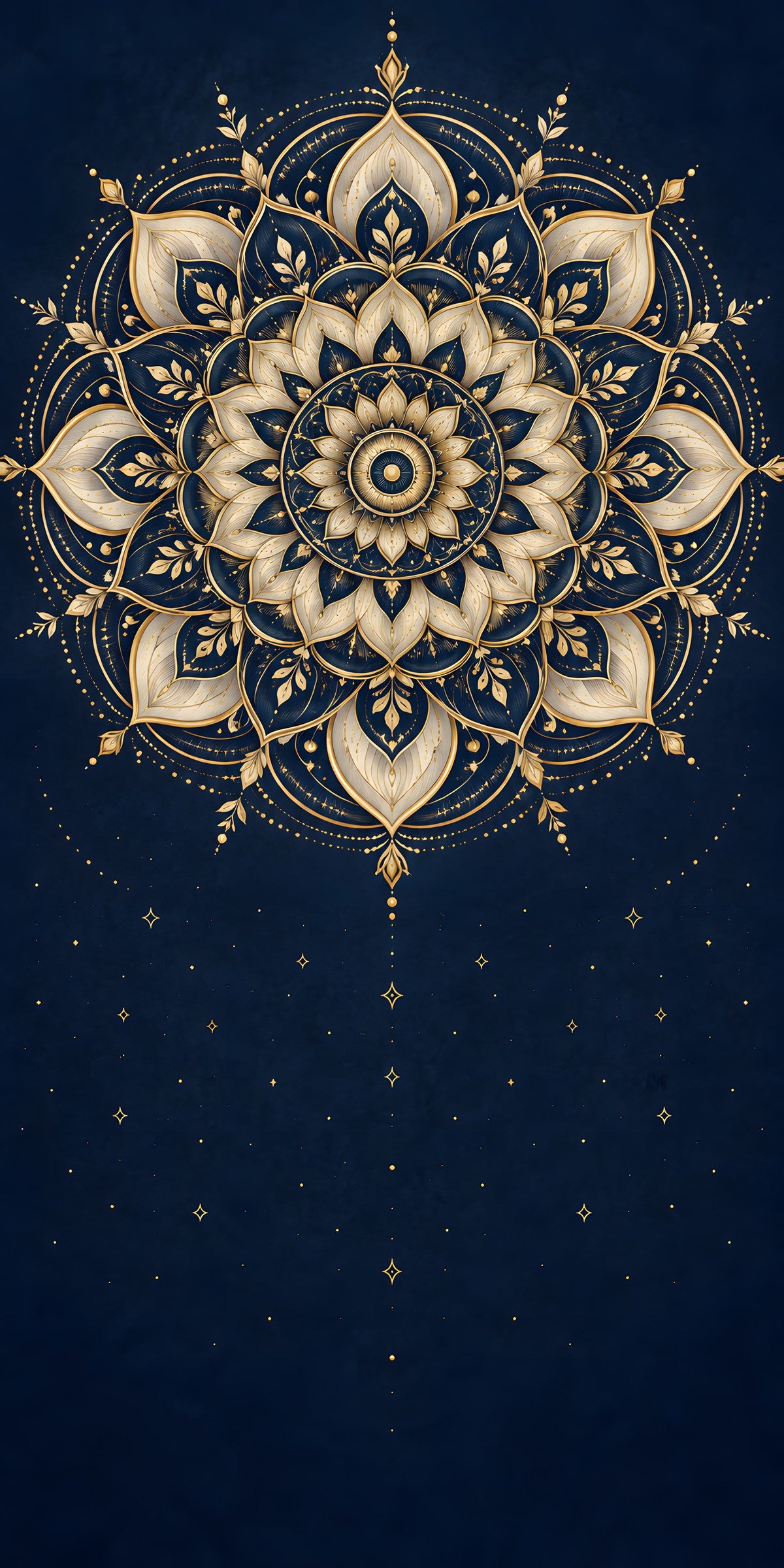 Gold Mandala fridge wrap full design