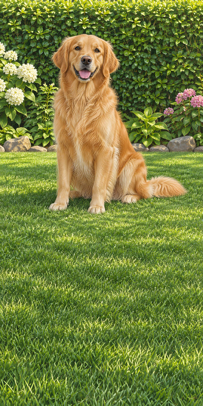 Golden Retriever fridge wrap full design