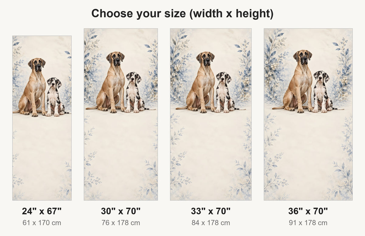 Great Danes fridge wrap available sizes 24, 30, 33 and 36 inch