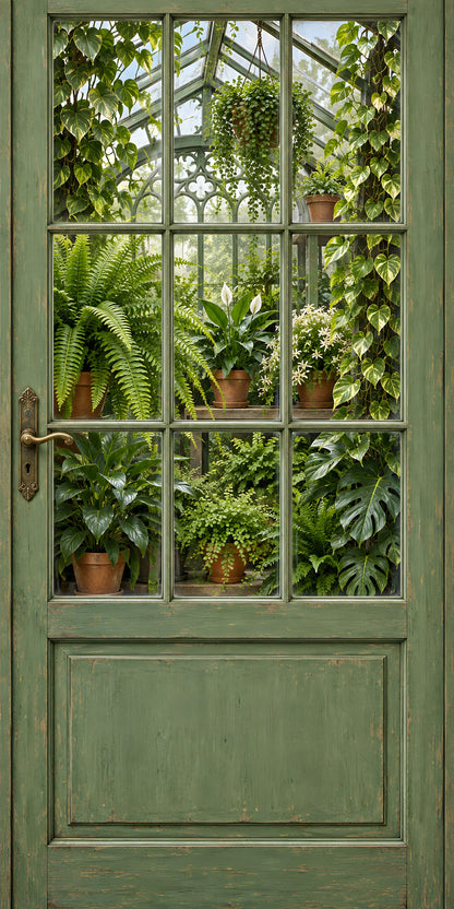 Greenhouse Door fridge wrap full design