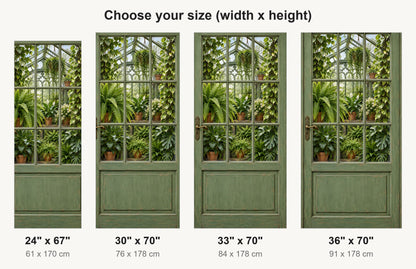 Greenhouse Door fridge wrap available sizes 24, 30, 33 and 36 inch