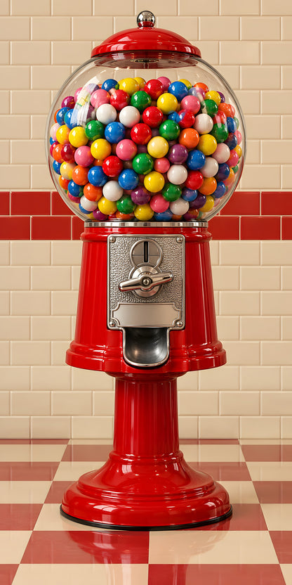 Gumball Machine fridge wrap full design