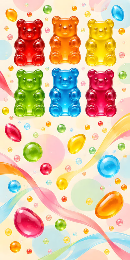 Gummy Bears fridge wrap full design