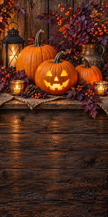 Halloween Pumpkins fridge wrap full design