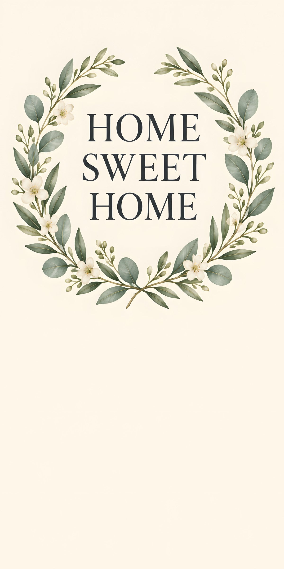 Home Sweet Home fridge wrap full design