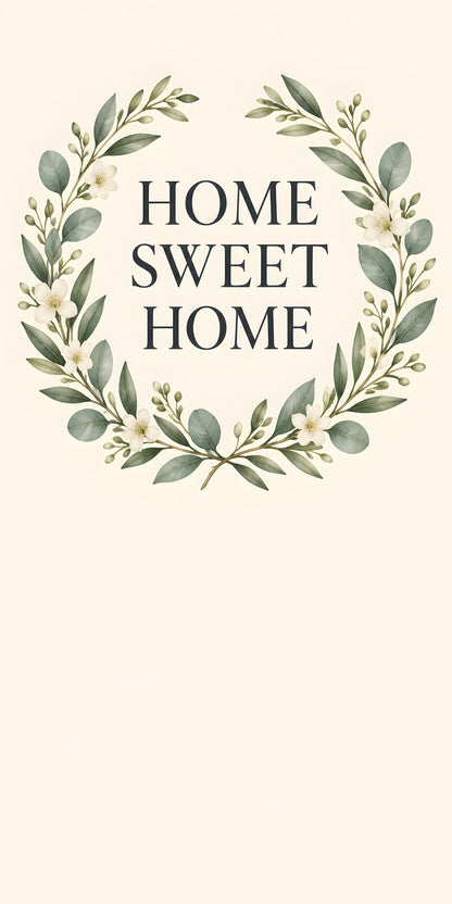 Home Sweet Home fridge wrap full design