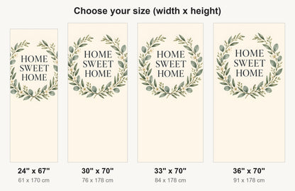Home Sweet Home fridge wrap available sizes 24, 30, 33 and 36 inch