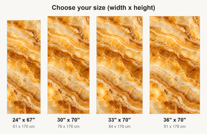 Honey Onyx fridge wrap available sizes 24, 30, 33 and 36 inch
