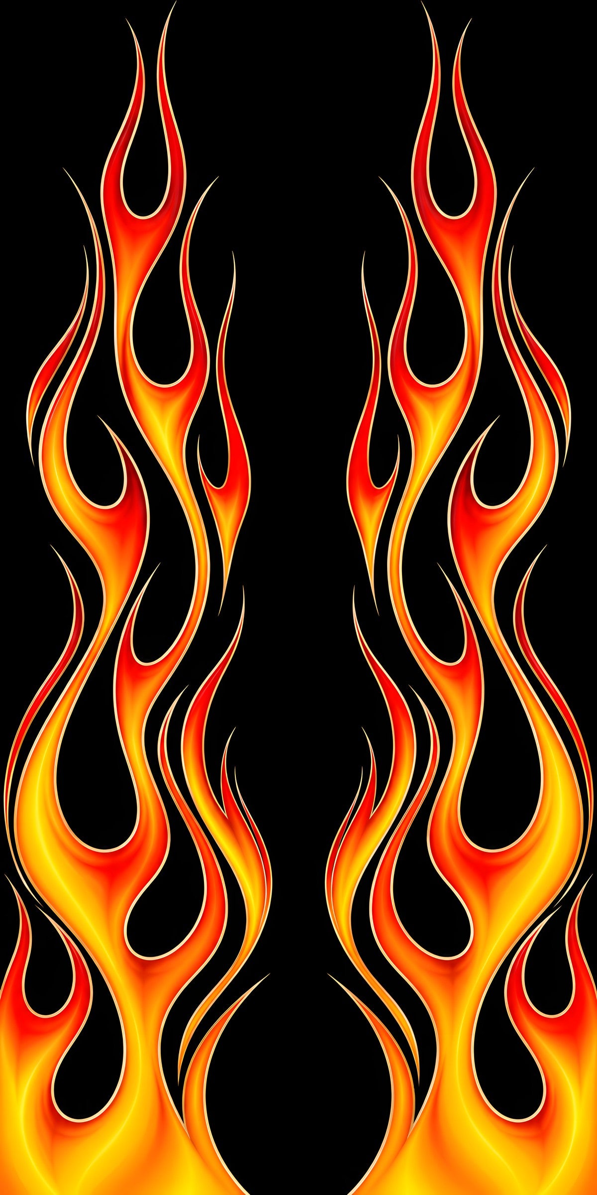 Hot Rod Flames fridge wrap full design
