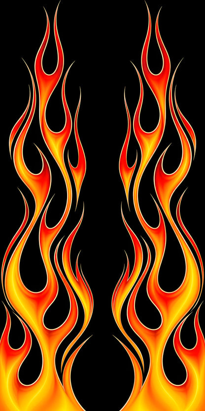 Hot Rod Flames fridge wrap full design