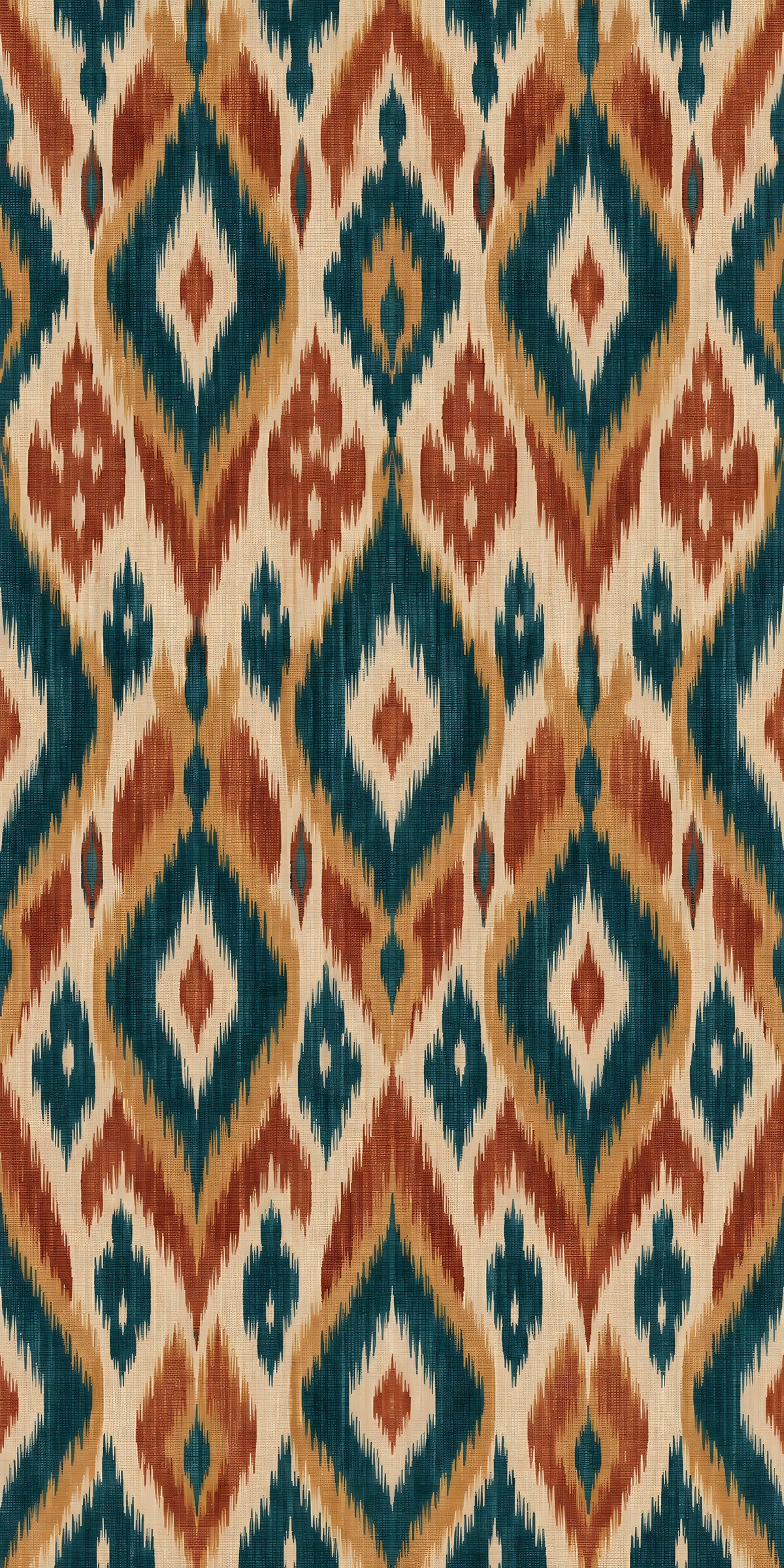 Ikat Pattern fridge wrap full design
