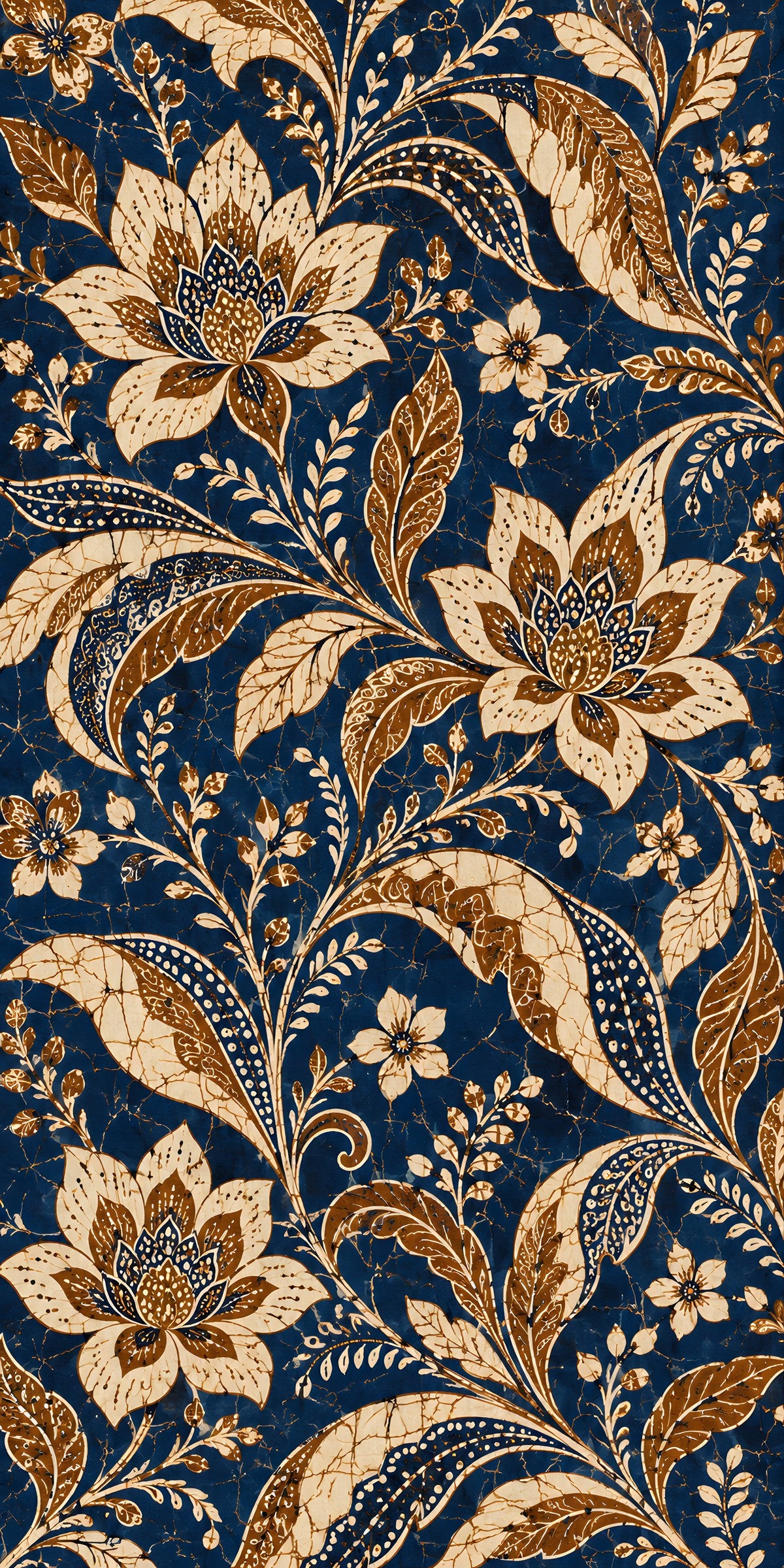 Indonesian Batik fridge wrap full design
