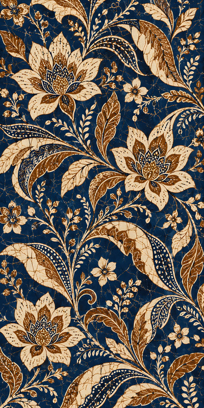Indonesian Batik fridge wrap full design