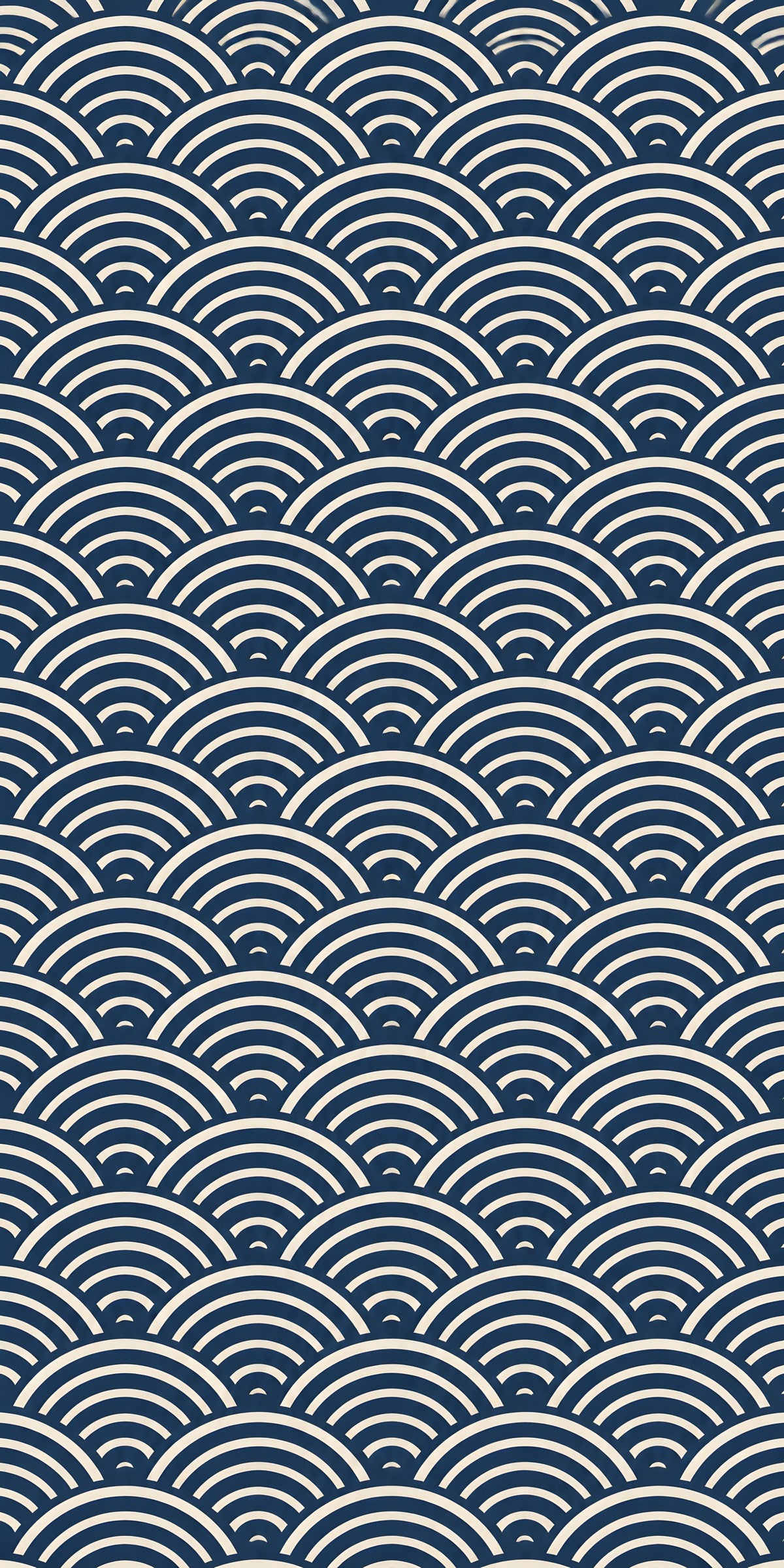 Japanese Seigaiha Waves fridge wrap full design